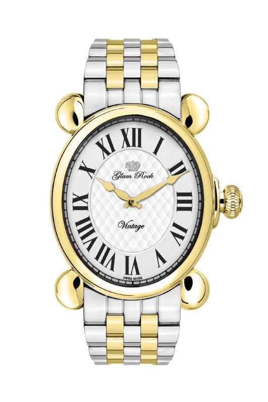 Glam Rock GR28031 Vintage Glam Two-Tone Watch